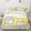 3D Аниме Каваи Мультяшный Sumikko Gurashi Комплект постельного белья Двуспальный Полуторный King Пододеяльник Одеяло Наволочка Для Мальчиков Девочек Взрослых Спальня7