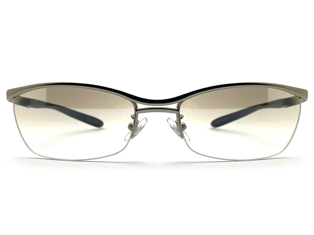 МЕТАЛЛИЧЕСКАЯ ПОЛОВИНА ОПРАВЫ СОЛНЦЕЗАЩИТНЫХ ОЧКОВ, СЕРЕБРИСТАЯ СВЕТЛО-КОРИЧНЕВАЯ ПОЛОВИНА [SPEED ADDICT] (металлические солнцезащитные очки) ×