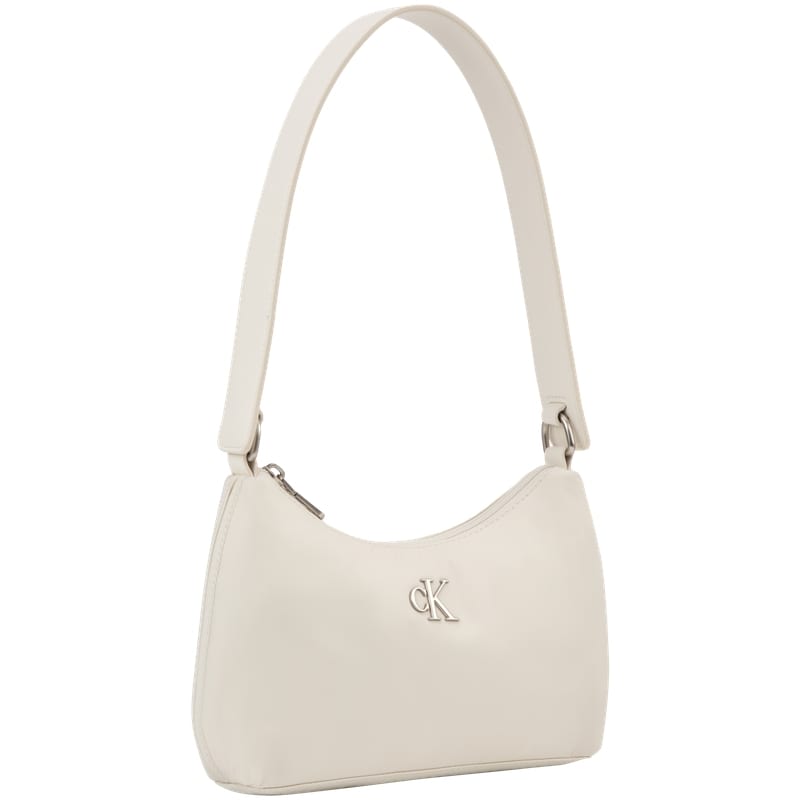CALVIN KLEIN Fabric Shoulder Bag Medium Women's Ivory 4K0009G-YAS