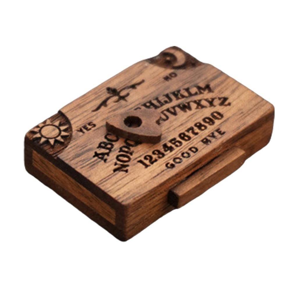 Handmade Wooden Miniatures Talking Spirit Board Emotional Love Drawer New Ouija Board with Drawer