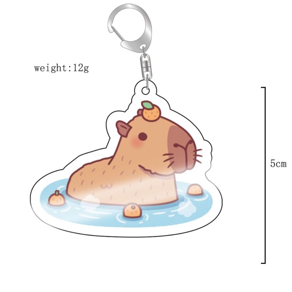 Брелок с изображением капибары, капибары, смолы, брелоки с изображением животных капибары, брелоки для ключей, сумка, подвеска