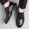 Модные мужские деловые туфли в классическом стиле из натуральной кожи, оксфорды на шнуровке, черные, коричневые, для свадьбы, формальные туфли для мужчин, новые