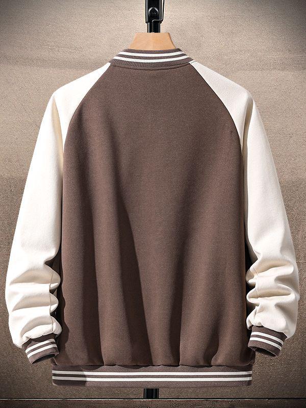 Осень 2024 Мужская свободная бейсбольная куртка: Модный бренд для подростков и студентов, универсальный повседневный стиль.