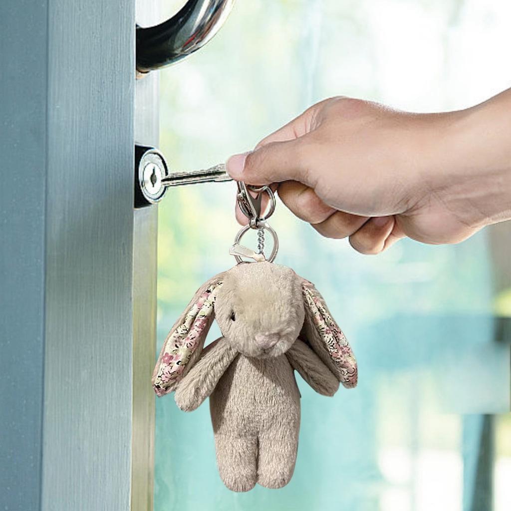 Floral Pendant Keychain Plush Doll 14cm