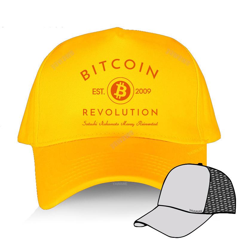 Хлопковые кепки, подростковая шляпа Bitcoin Revolution, забавный дизайн, спортивная шляпа, шляпа от солнца с деньгами, модная бейсболка унисекс в стиле милитари
