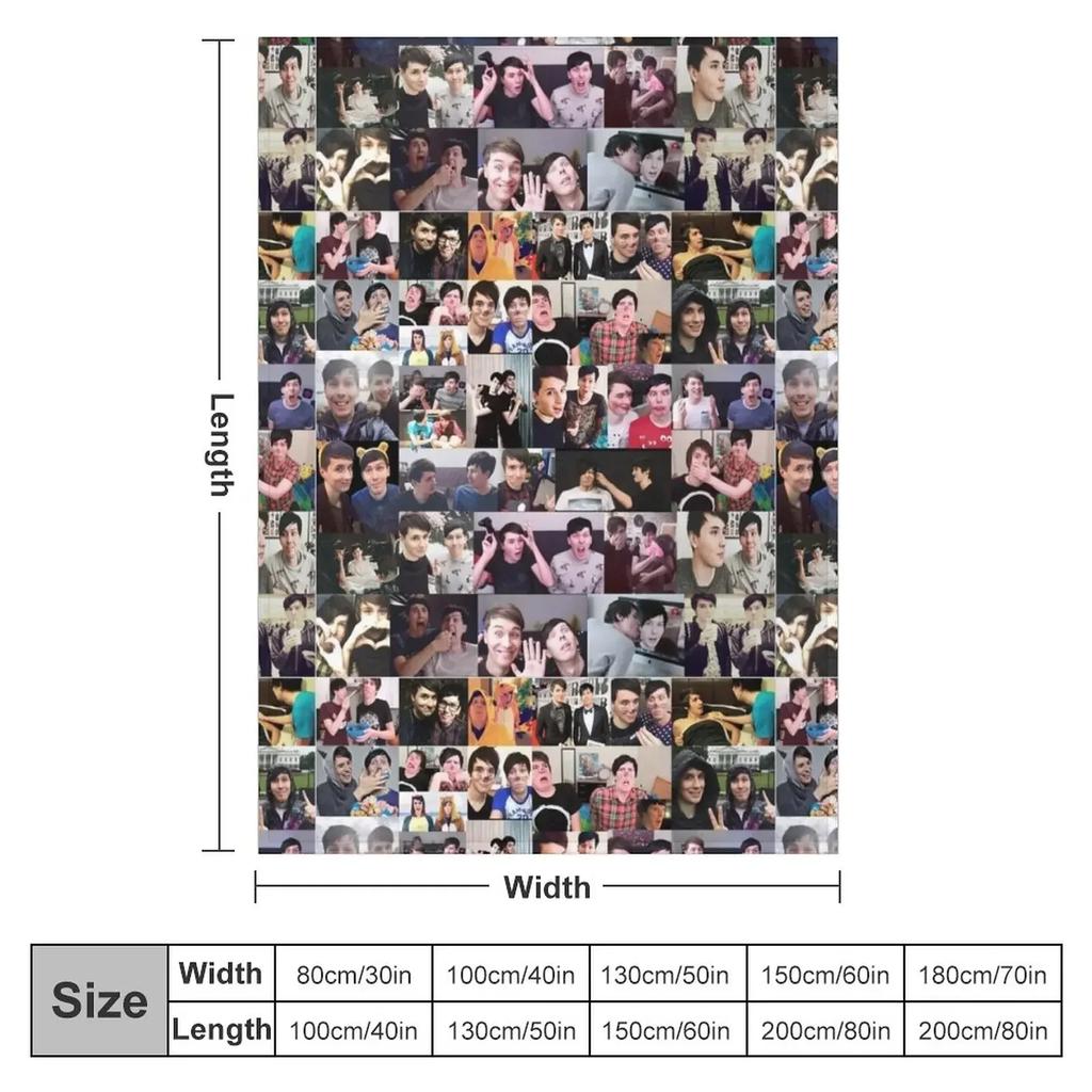 Dan and Phil! Throw Blanket For Baby Polar cosplay anime Blankets