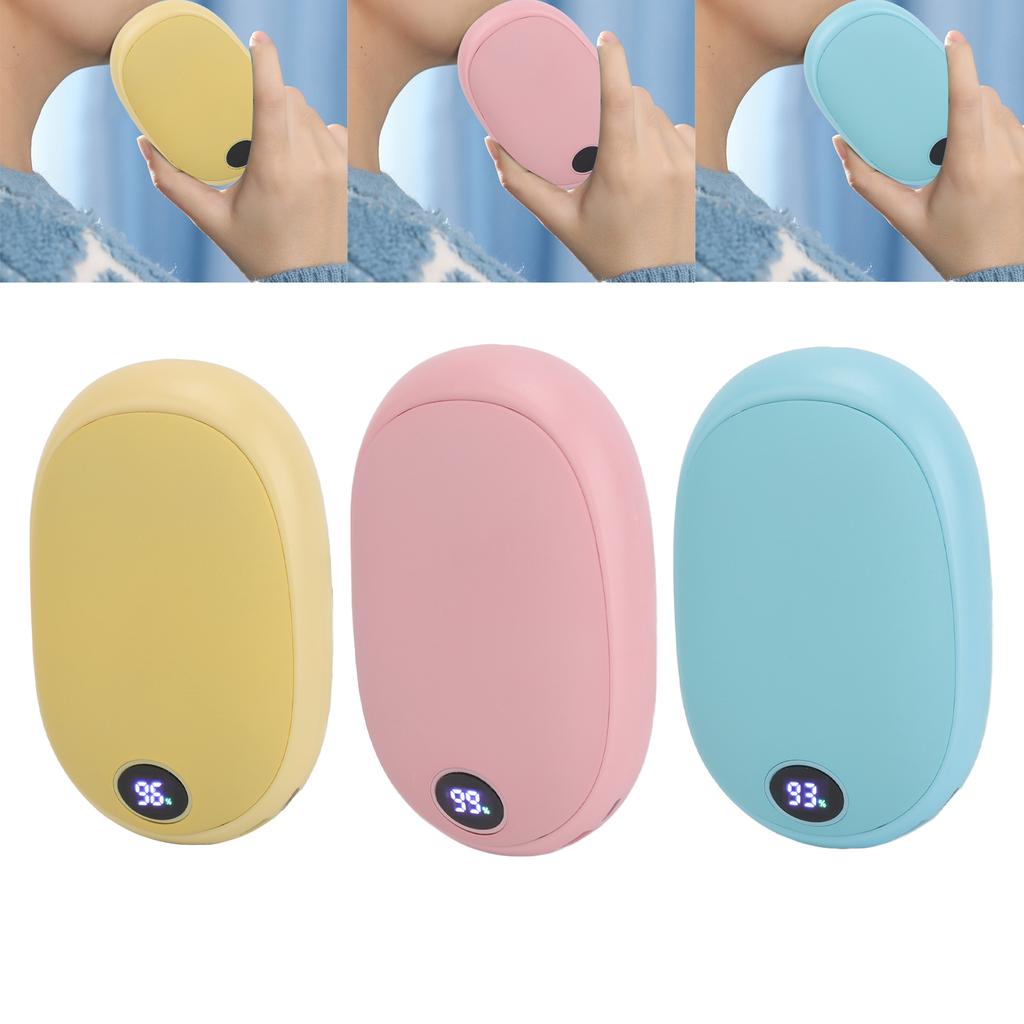 Электронная грелка для рук с регулируемой температурой, ЖК-дисплей, портативная перезаряжаемая USB-мини-грелка для рук