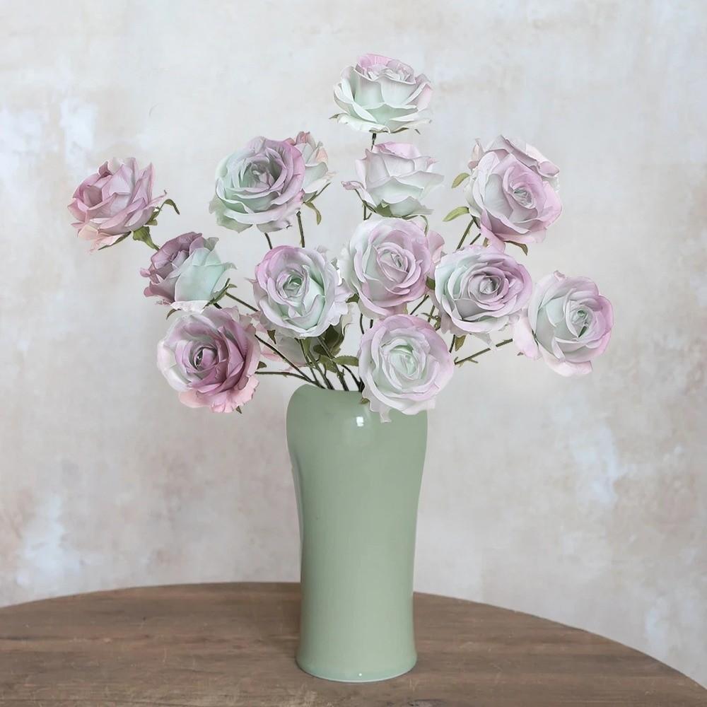 Vintage Simulated Rose Bouquet 3 Heads Artificial Flowers Flower Bouquet Photography Props