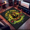 Rastafari Lion Judah Polyester Carpet, Soft Indoor Mat for Office Chair, Living Room, Computer Desk - Decorative Home Office Rug Design
