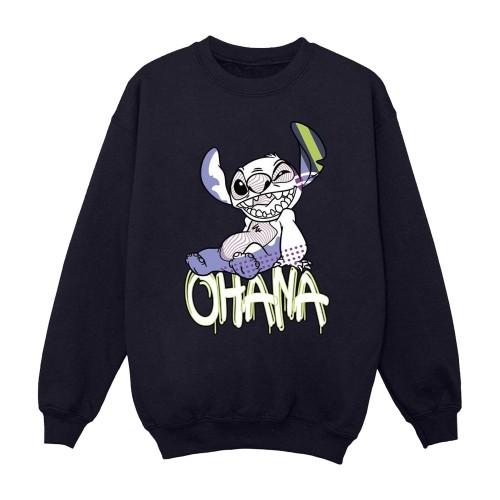 Disney Womens/Ladies Lilo And Stitch Ohana Graffiti Sweatshirt