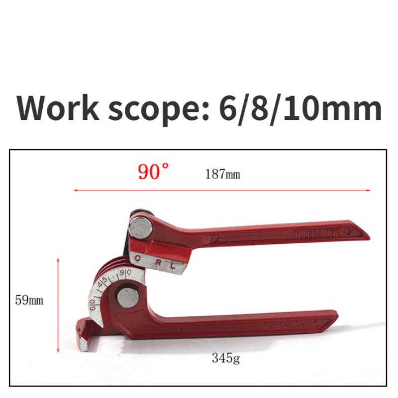 Allsome 1/4" 5/16" 3/8" Прокатка тормозной трубки из латуни и меди Ручной гибочный инструмент Тип гибочного инструмента для топливных тормозных трубок Ручной инструмент