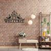 Metal Wall Sign Bird Welcome Wall Silhouettes Hanging Decors for Livingrooms Home Bedroom Office Hotel Party Garden