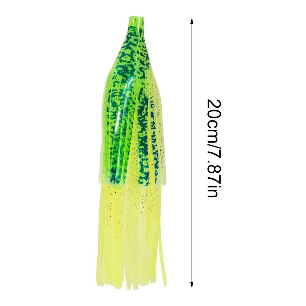 Luminous Portable Artificial Soft Silicone Saltwater Octopus Bait Squid Skirt Lure Fishing Tackle