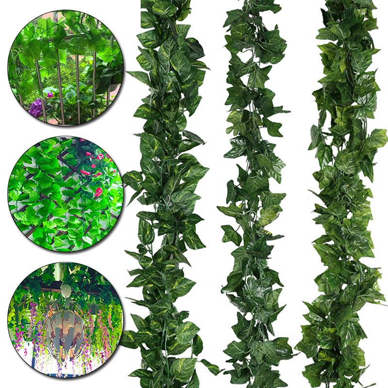 Simulated Vine Vine Vine Decoration Green Leaf Garden Ceiling Decor Climbing Tiger Vine Leaf Green Plant Simulation Plant Home Decor