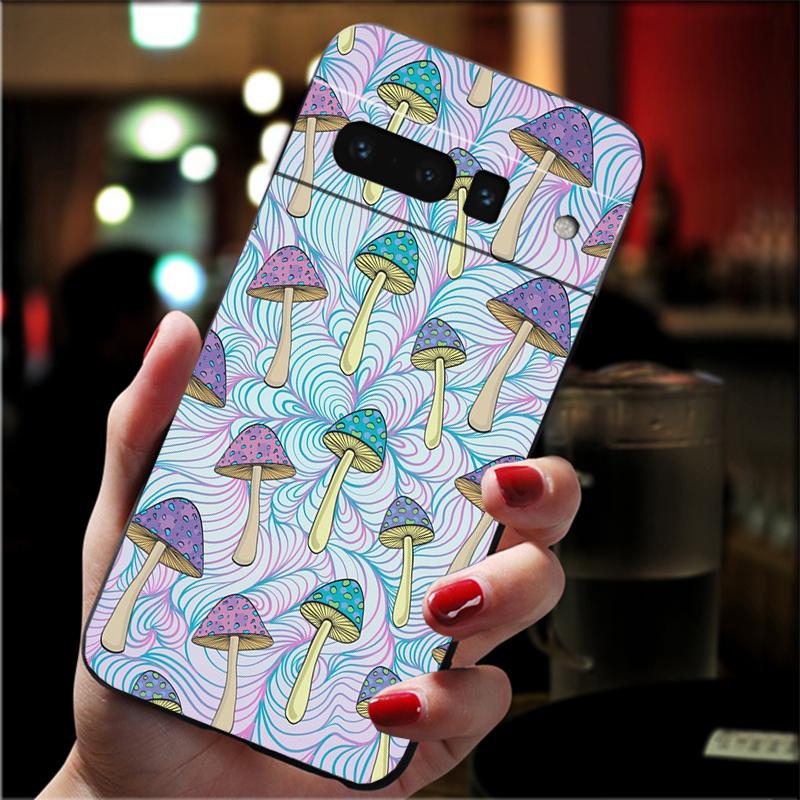 Phone Case for Google Pixel 10 9 Pro XL 9A 8 7 6 Pro Pixel 8A 7A 6A Pixel 8 7 6 5 Mushrooms Case