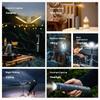 Telescopic Camping Light USB Rechargeable Powerful Lamp with 8000mAh Battery Outdoor Camping 8 Lighting Modes Atmosphere Lights