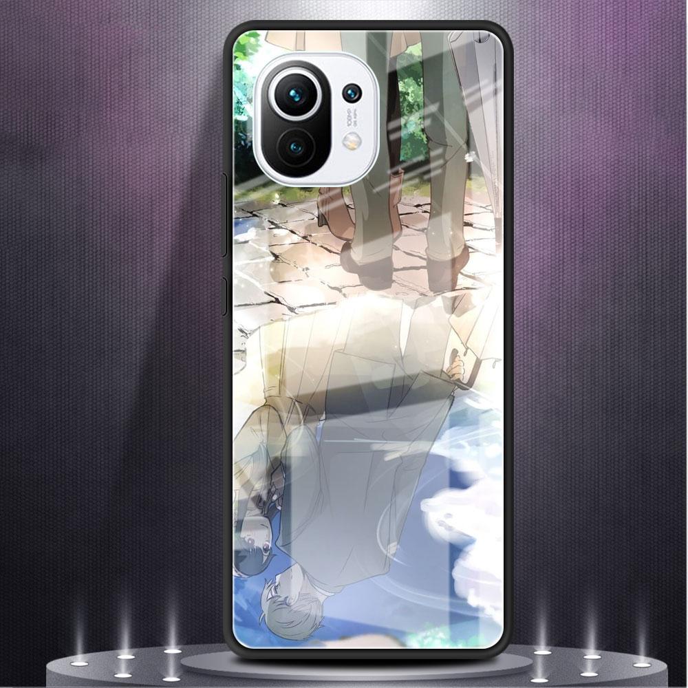 Glass Case For Xiaomi Redmi 11 10 8 Pro 9S K40 9C 9 9A Mi Poco X3 NFC X4 GT 11 Lite 11T 9T Phone Fundas Anime Spy Family Forger