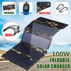 100W 5V Foldable Solar Panel Kit USB Solar Power Bank Solar Cells Waterproof Solar Battery for Outdoor Camping Hiking Charger