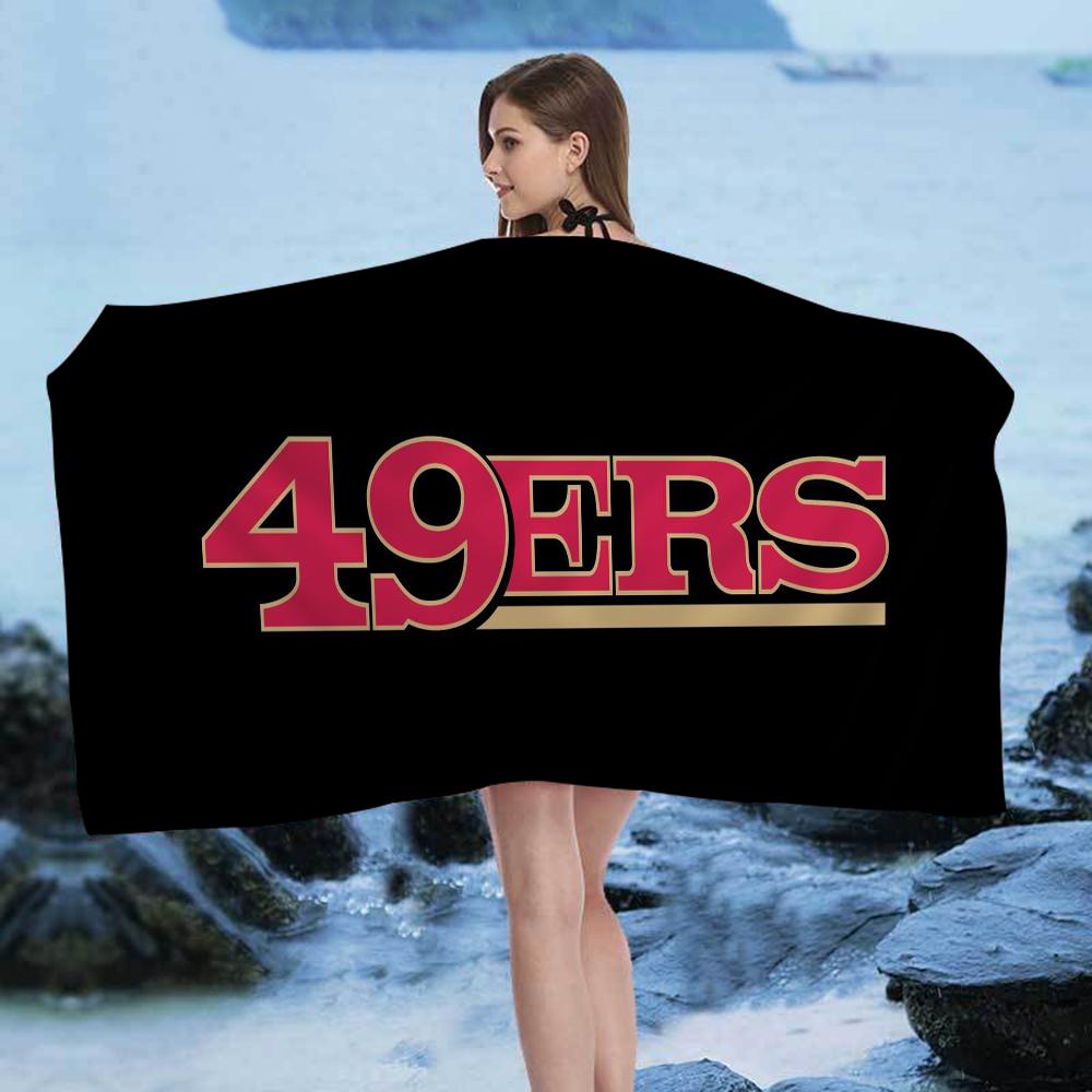 Сан-Франциско 49ers Команда Большие Микрофибровые Пляжные Полотенца Быстросохнущее Полотенце Песок Пляжные Полотенца Полотенце для Бассейна для Путешествий Пляж Бассейн Йога