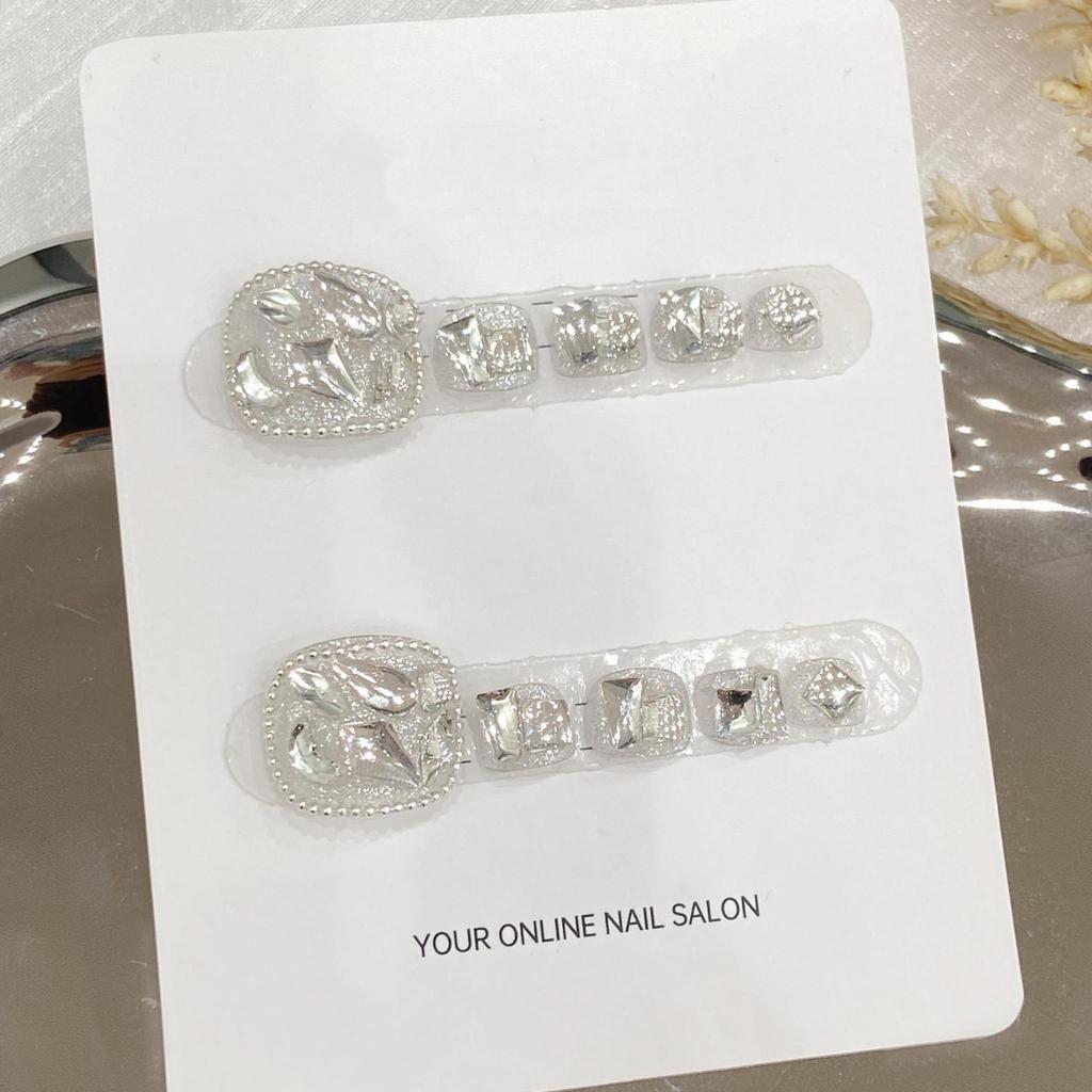 Luxury Toenail Stickers, Influencer Nail Art, Trendy Toe Nails