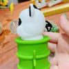 Funny Spit Bubble Keychain Creative Panda Bamboo Pendant Cartoon Panda Keychain  Accessory