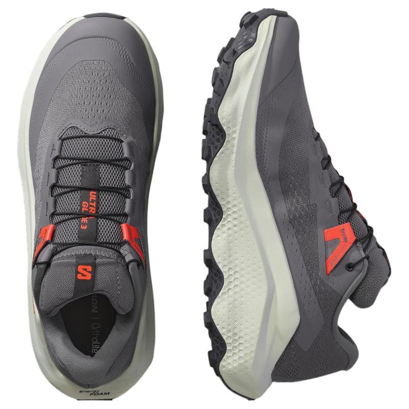 SALOMON Кроссовки для бега по пересеченной местности Ultra Glide 3 с низким верхом, повседневные, для марафона, мужские, бежевые, 477421
