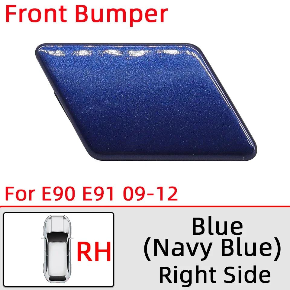 Headlamp Washer Nozzle Cover For BMW 320 325 328 330 335 E90 E91 LCI 2005-2008 2009-2012 Car Headlight Water Spray Lid Painted