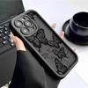 Черный кейс с пазами «Бабочка» для iPhone 14/15/16/17 Pro Max