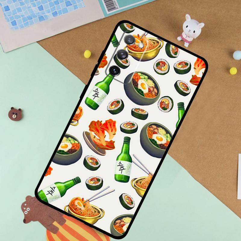 Food Sushi Soft Case For Samsung Galaxy S25 Ultra S9 S10 S20 FE S21 S22 S23 Plus S24 Ultra Funda Cover