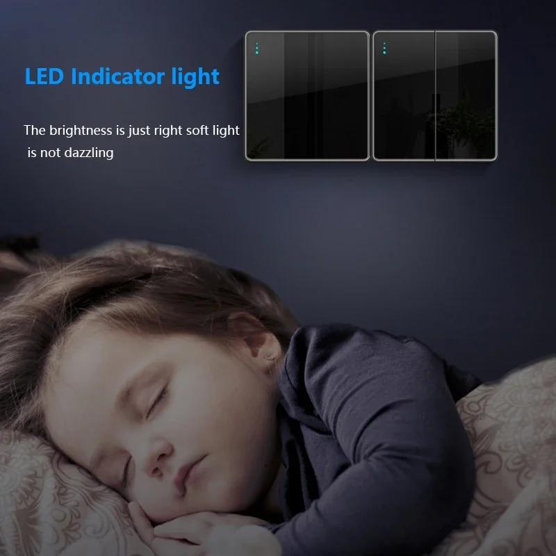 Роскошный настенный выключатель света из закаленного стекла, черная вилка UK 13A, универсальная настенная розетка с USB, 220 В, 1-канальный двухпозиционный переключатель скорости