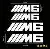 X6 X7 4pcs Car brake Caliper Sticker For bmw M Sticker X1 X3 X4 X5 X6 X7 e46 e90 f20 e60 M3 M5 M6 Car accessories styling
