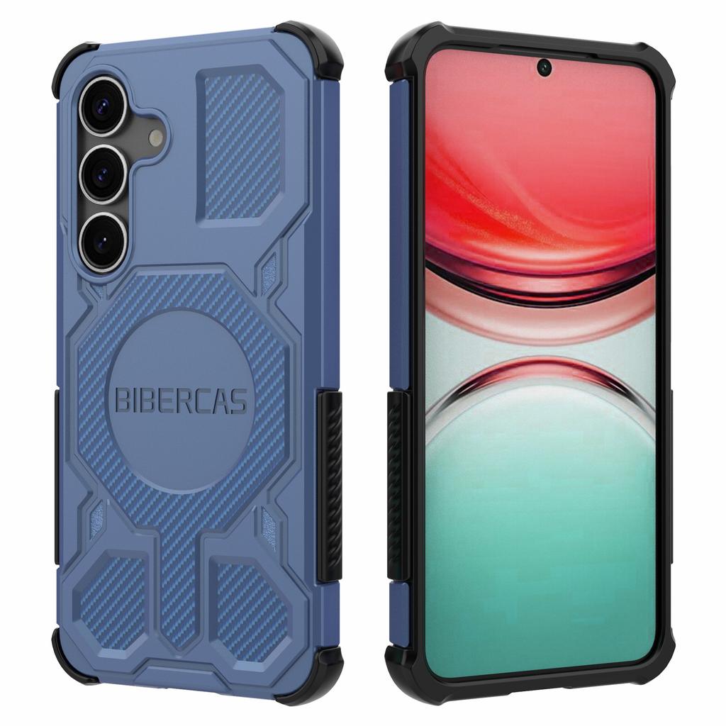 BIBERCAS J-16 Series For Samsung Galaxy S25+ Case Compatible with MagSafe Anti Drop TPU+PC Phone Cover