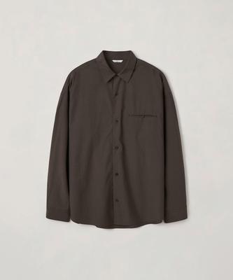 BLANKROOM Рубашка с карманом Settle_Коричневая