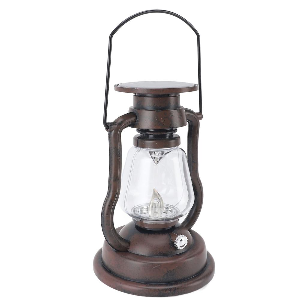 LED Vintage Lantern Antique Solar Battery Powered Decorations Lantern for Study Room Kitchen Winery