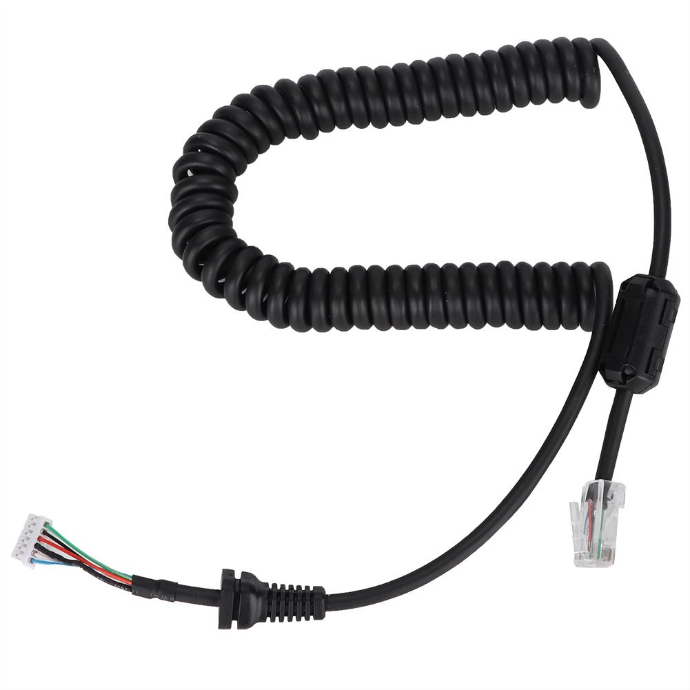 Обновленная версия для YAESU 6-контактный кабель ручного микрофона с магнитным кольцом Аксессуары