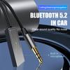 AUX Bluetooth Adapter Car 3.5mm Jack Audio Transmitter Wireless 5.2 Receiver USB Dongle Cable Handsfree Car Kit With Microphone