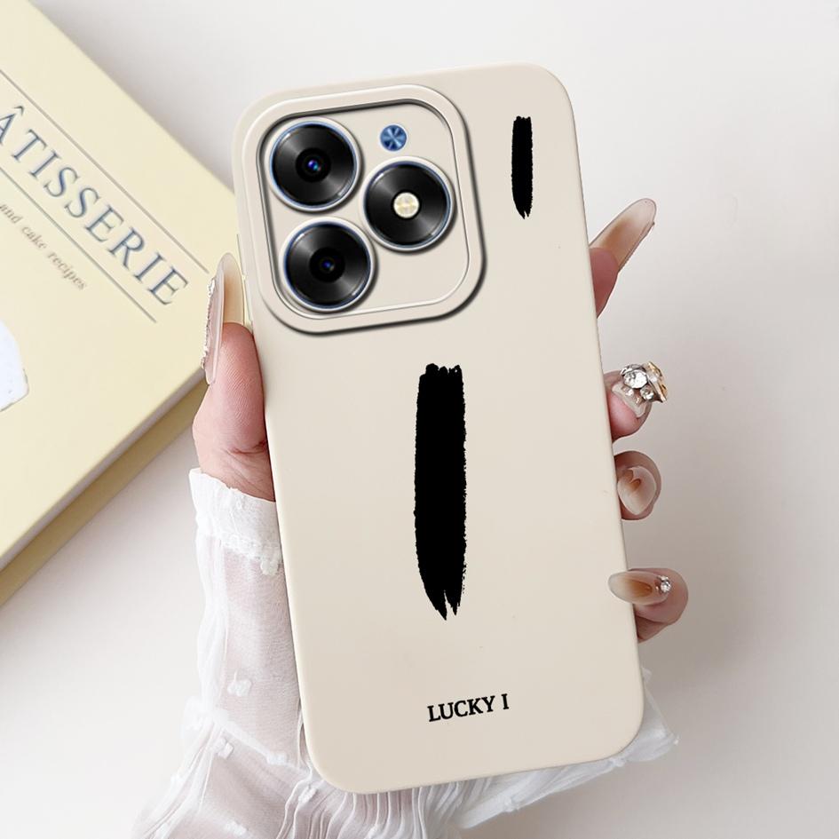 Для Tecno Spark Go 2024 Чехол BG6 BG6i Pop 8 Простой A Z Буквы Силиконовый Защита Камеры Funda на Tecno Spark 20 20C Задняя Крышка