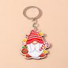 Cute Christmas Key Chain Snowman Santa Claus Key Ring Pendant for Car Key Holder Women Girls Handbag Decor DIY Jewelry Gift