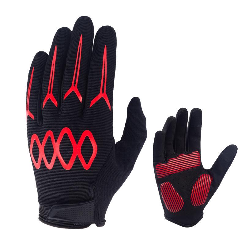 Outdoor sports bicycle spring and summer silicone non-slip shock-absorbing breathable fitness gloves
