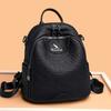 Classic PU Leather Fashion Backpack Luxury Female Large Capacity Ladies School Bag