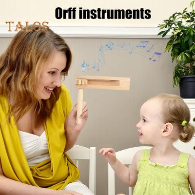 Деревянная трещотка-шумелка Орф-инструменты березовая ручная погремушка игрушка для спортивных мероприятий игр праздников