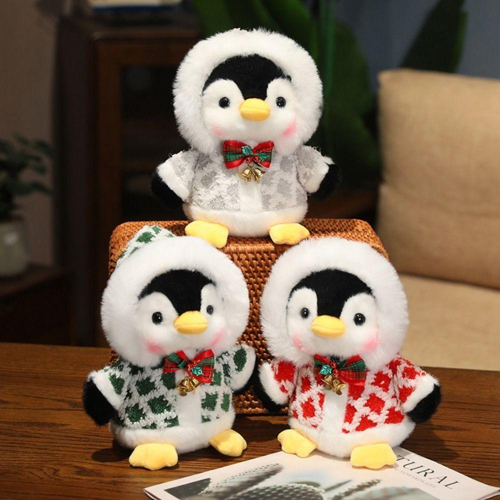 Fluffy Christmas Penguin Plush Toy PP Cotton Penguin Plush Doll  Decorate Present