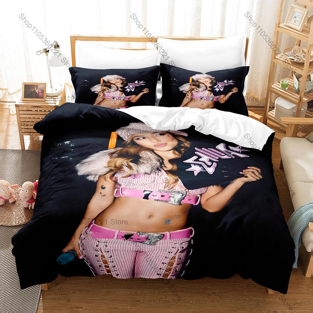 Argentine Urban Pop Star Emilia Mernes Full Printed 3PCS Bedding Duvet Cover + 2 Pillowcases Teen Dorm Home Decoration