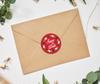 Darling Souvenir 45 Pcs Floral Wreath Black Round Save The Date Stickers Envelope Seals-1.6