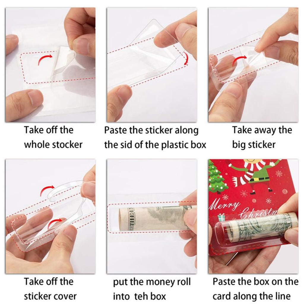 Christmas Wallet Ornament Set 8 Wallet Pendants Gift Card Wallet Holiday Gift Tags, Christmas Decorations And Card Combinations