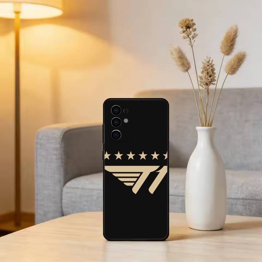 Крутой чехол для телефона t-T1 E-gaming Design Черный Силиконовый Мягкий Для Samsung S25,S24,S21,S22,S23,S30,Ultra,S20,Plus,Fe,Lite