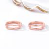 S925 Sterling Silver Women's Simple Polished Hoop Earrings and Ear Cuffs Hot-Selling