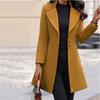 Женское шерстяное пальто Nizi Coat корейского стиля Slim Fit из утолщенного шерстяного материала