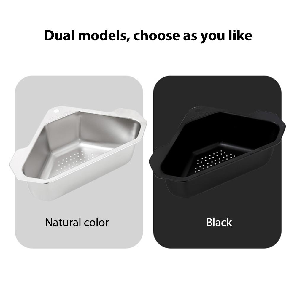 Stainless Steel Sink Strainer Basket Hangs On Faucet Fits All Sink Kitchen Tool for Kitchen Sink for Bathroom Soap Box Organizer