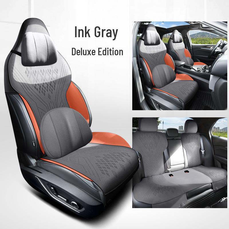 Lynk&Co 03 All-Season Ventilated Suede Seat Cushion - Custom Half-Wrap Design